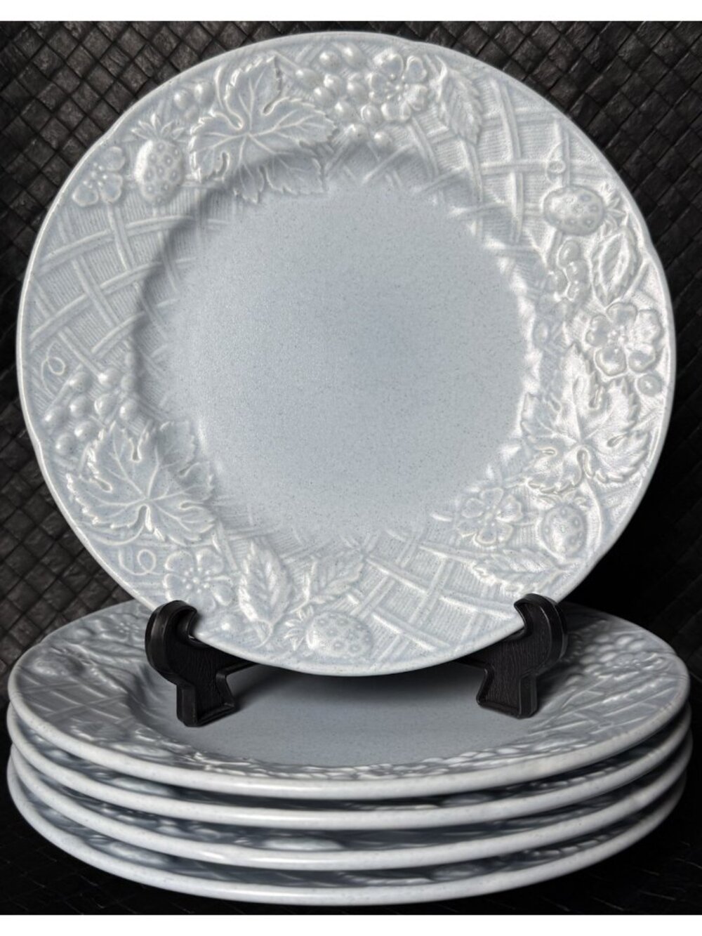 Mikasa ENGLISH COUNTRYSIDE 5 Salad Plates 8 Inch Blue Vintage 1993 To 1994 VGUC